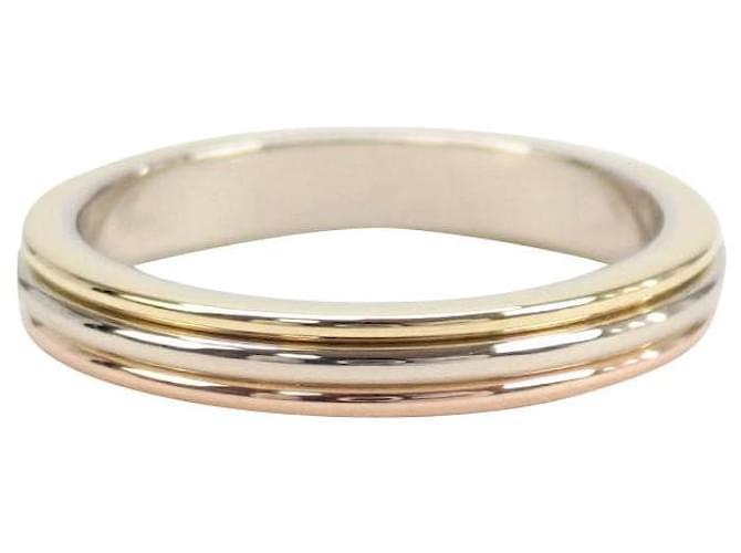 Love [Used] CARTIER Cartier K18YG PG WG Trinity Wedding Ring White