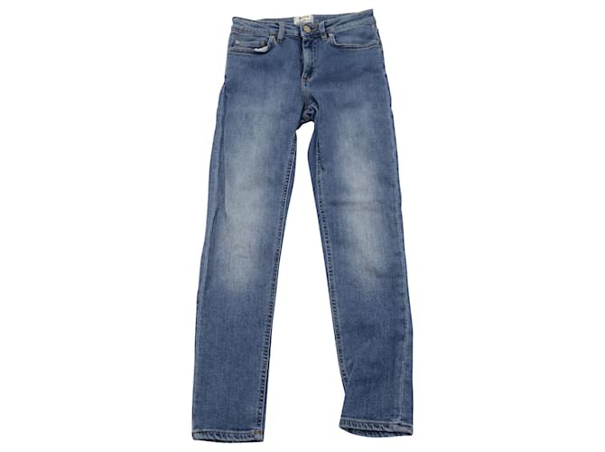 Autre Marque Acne Studios Jeans mit mittelhohem Bund aus blauer Baumwolle  ref.494841