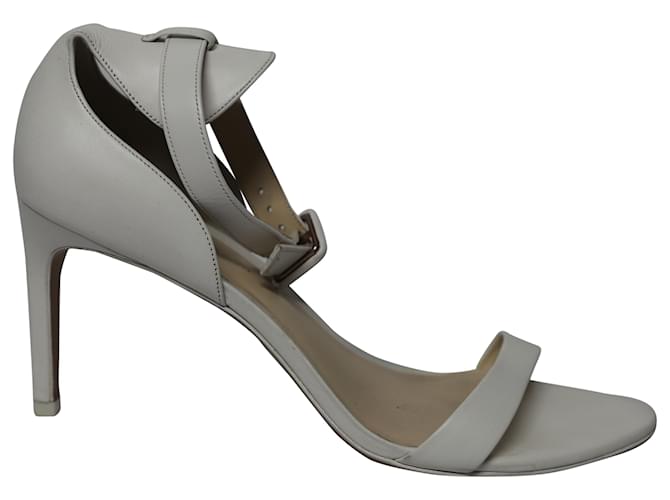 Sandálias de tiras no tornozelo Sophia Webster em couro marfim Branco Cru  ref.494929