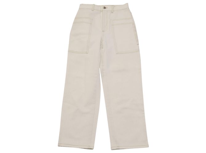 Stella Mc Cartney Vaqueros Stella McCartney de algodón blanco