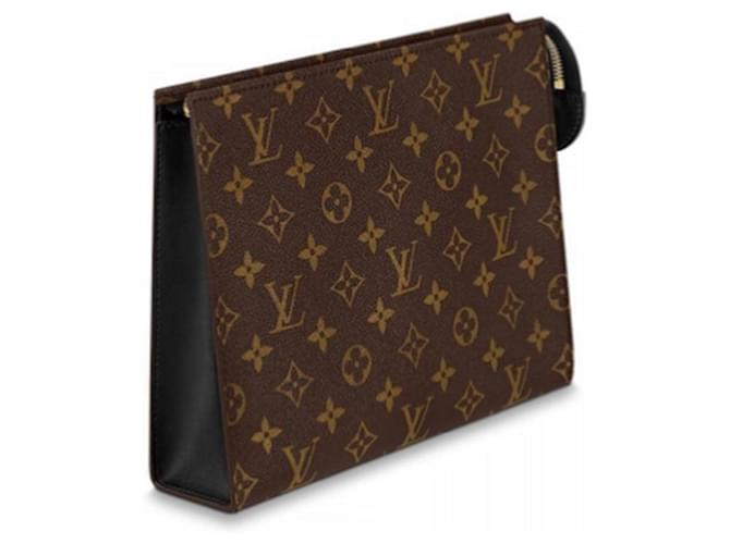 Louis Vuitton LV Cosmetic pouch damier Brown Leather ref.391385 - Joli  Closet