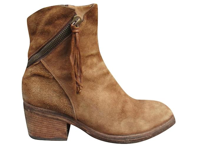 Autre Marque boots Fauzian Youth p 37 Light brown Deerskin  ref.495382