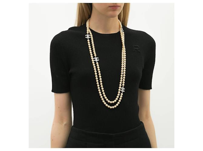 chanel pearl necklace set