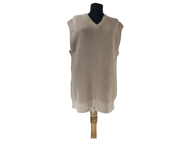 Samsoe & Samsoe Pullover Tank Beige Baumwolle M 