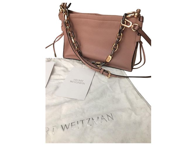 Borsa Stuart Weitzman in vitello pesca