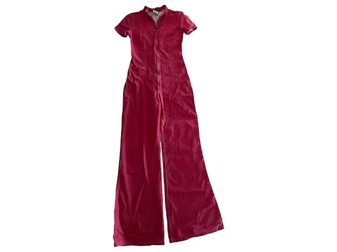Chanel Jumpsuits Red Cotton  ref.495714