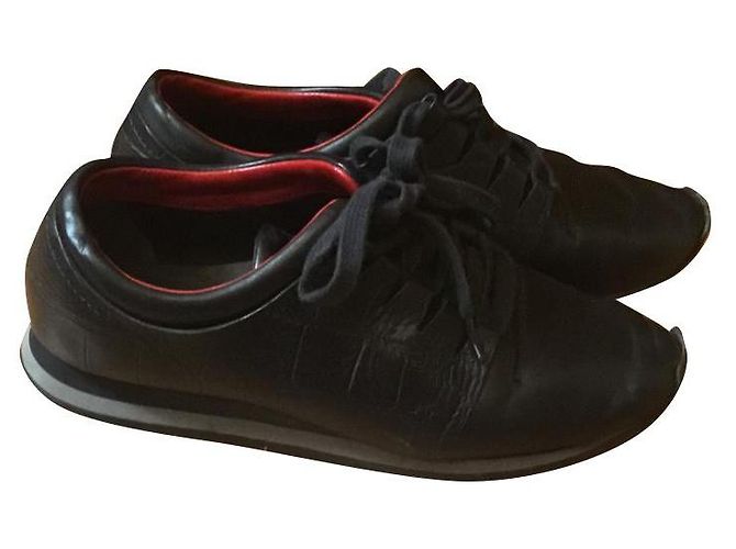 Sneakers Alexander Wang in pelle nera Nero