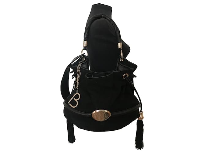 Brigitte Bardot Lancel Handbags Black Wool  ref.495845
