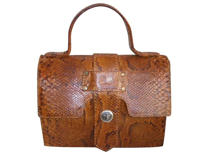 Autre Marque Handtasche aus Pythonleder 