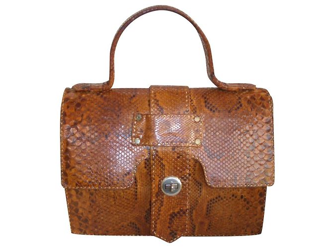Autre Marque Sac à main en cuir de python