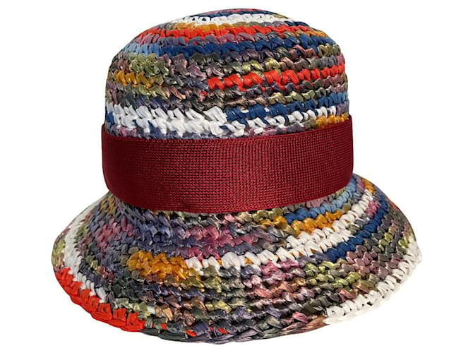 Missoni cappelli Multicolore Paglia  ref.495898
