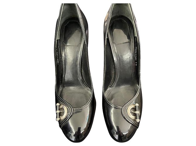 Dior Black Varnish Heels