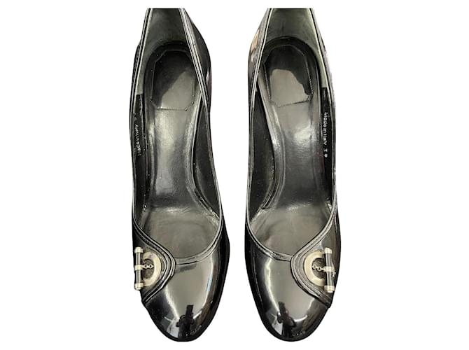 Dior shoes Black Varnish  ref.495900