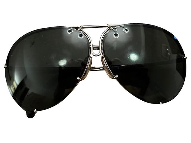 Autre Marque Óculos de Sol Porsche Design Masculino/Unissex P´8478 - 4046901531935 Preto Prata Metal  ref.495913