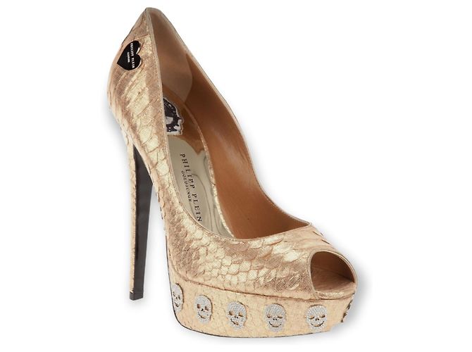 Philipp Plein python pump Golden 