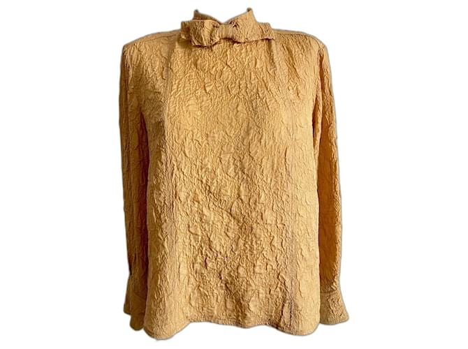Chanel Silk blouse Mustard ref.496238 