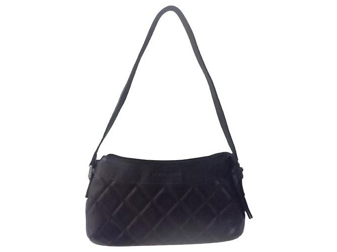 Borsa a mano Pierre Cardin in pelliccia nera Nero