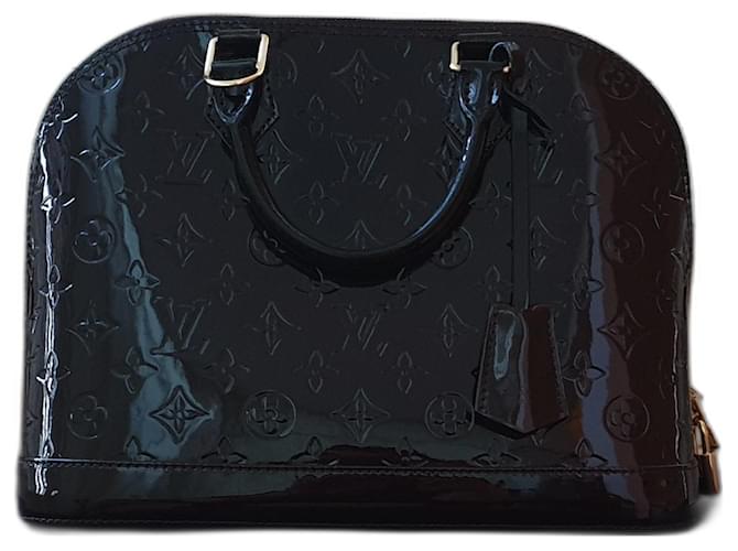Louis Vuitton Monogramme Alma PM en cuir vernis couleur Amarente Bordeaux  ref.496665