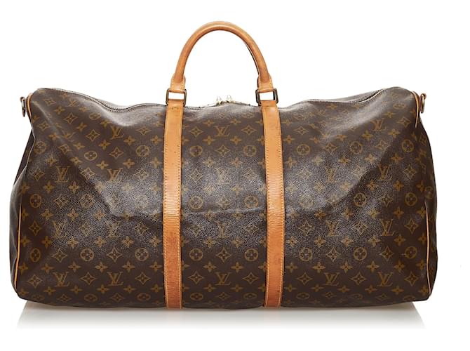 LOUIS VUITTON Monogram Canvas Keepall Bandouliere 60 Travel Bag