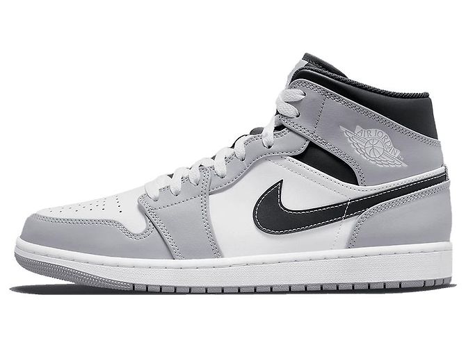Nike Air Jordan 1 Mittelhelles Rauchgrau