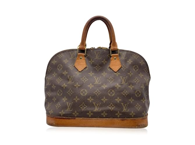Louis Vuitton Vintage Brown Monogram Canvas Alma Top Handle Bag Cloth  ref.761023 - Joli Closet