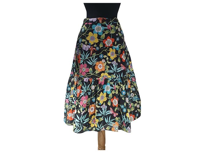 Gonna floreale in cotone J.Crew Multicolore