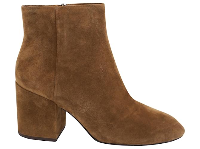 Ash Eden Ankle Boots in Brown Suede  ref.497255
