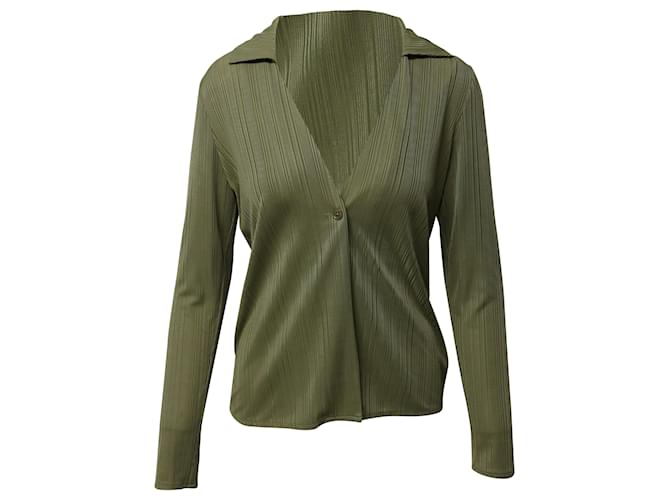 Reformation Knit Loose Top in Green Polyester  ref.497260