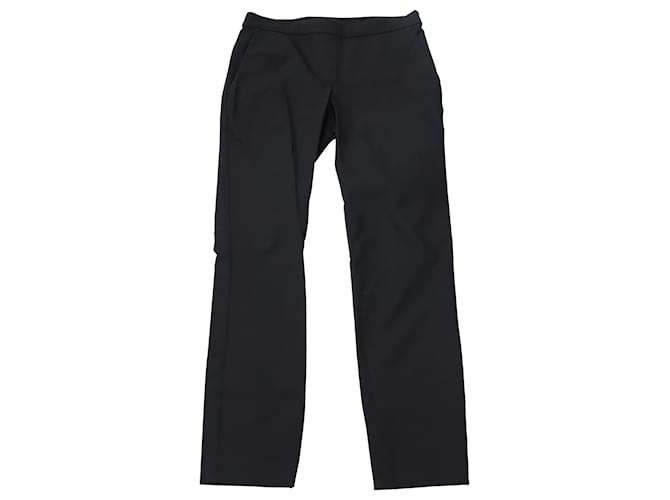 Theory Tailored Cropped Pants in Black Cotton  ref.497409