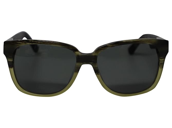 Linda Farrow x The Row 20/14 Sonnenbrille aus grünem Acetat Zellulosefaser  ref.497417