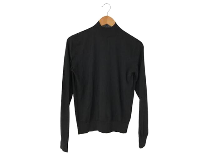 Céline [Used] CELINE Sweater (thin) / S / wool / BLK Black  ref.497571