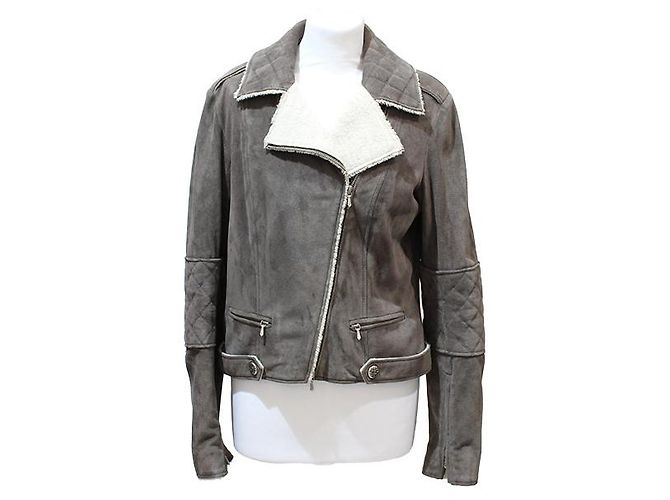 Chanel Biker jackets Grey