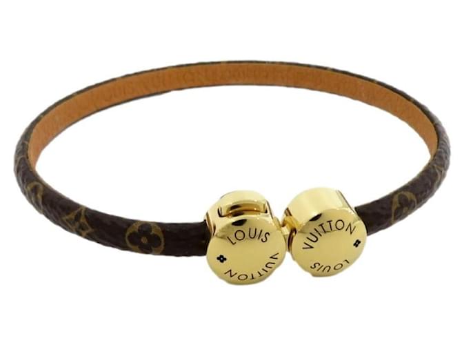 [Occasion] LOUIS VUITTON Brasserie Historique Mini Bracelet Monogramme GP Plaqué Or Doré  ref.498272