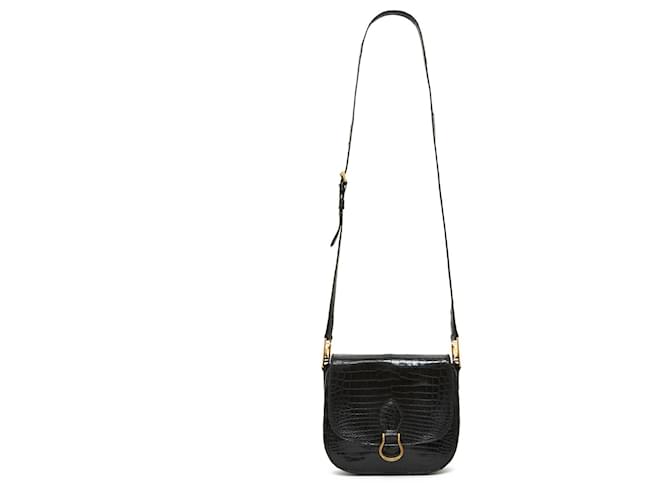 Louis Vuitton SAINT CLOUD CROCO BLACK Exotic leather  ref.498617