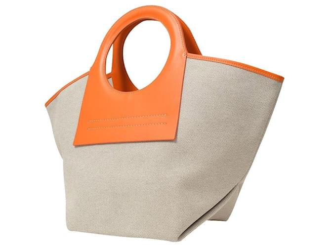 Autre Marque Cala Small Tote Bag in Orange Canvas Cloth ref.498139 - Joli  Closet