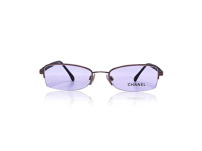 Chanel Silver Metal Denim Eyeglasses 2162 Half Rim 51/18 135 MM Beige  ref.498173 - Joli Closet