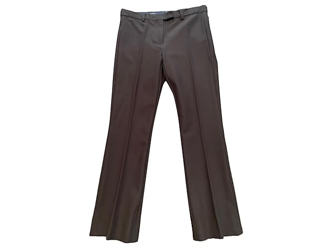 Max Mara Pants, leggings Black Cotton  ref.498404