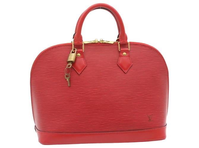 Louis Vuitton Alma Red Leather  ref.498675