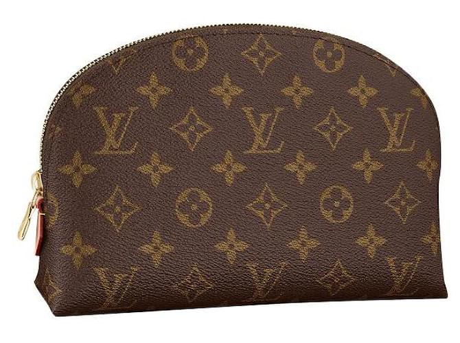 Louis Vuitton Pochette cosmétique LV monogramme GM Cuir Marron  ref.498748