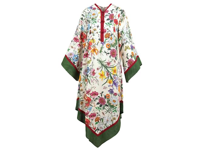 Gucci Asymmetric Floral Dress Multiple colors  ref.498835