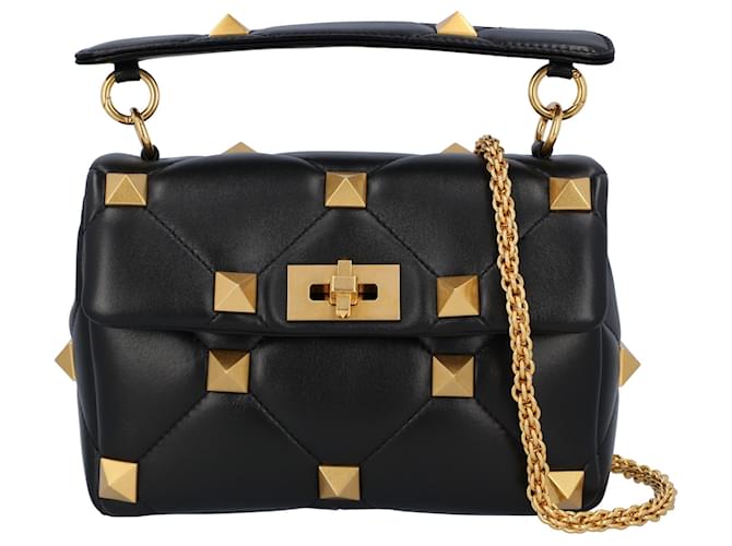 Medium Roman Stud The Shoulder Bag In Nappa With Chain for Woman