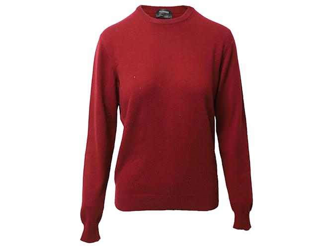 Jil Sander Sweater in Red Cashmere Wool  ref.499065