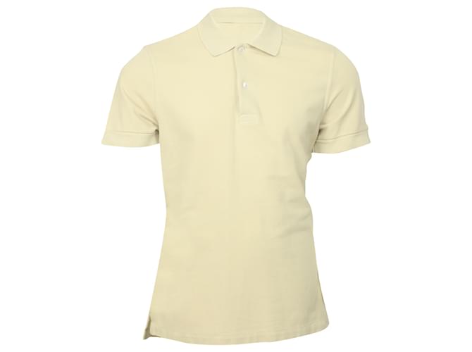 Tom Ford  Pique Polo Shirt in Tan Cotton Brown Beige  ref.499086