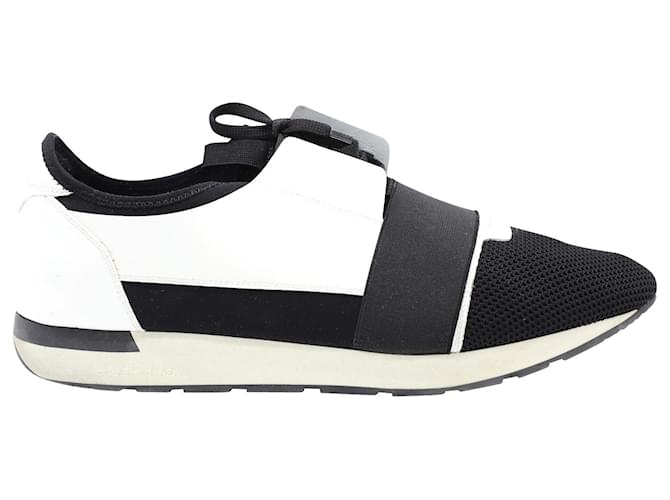salami wasmiddel voor Balenciaga Race Runners in White Patent Leather Patent leather ref.499172 -  Joli Closet