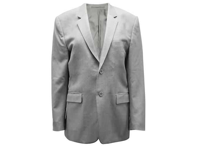 Theory Chambers Manteau Sport Slim Fit en Laine Grise  ref.499204