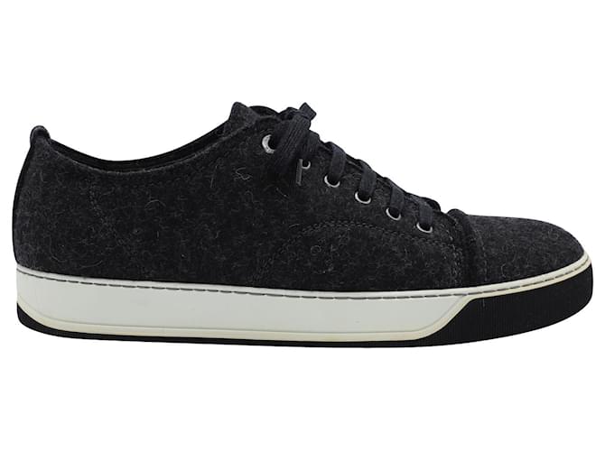 Lanvin DDB1 Sneakers aus schwarzer Wolle  ref.499232