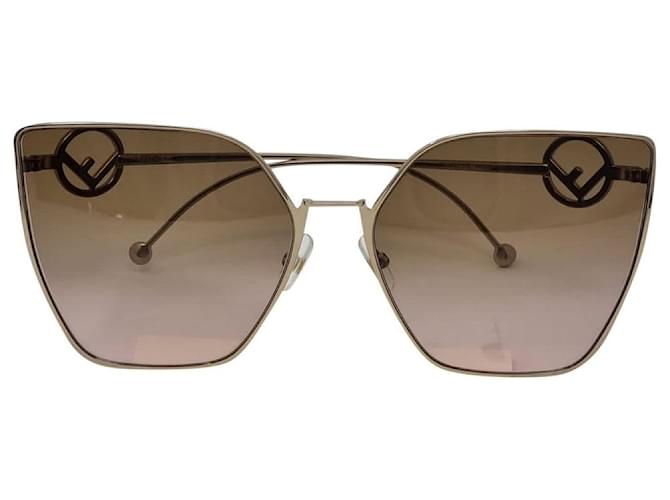 lunettes de soleil Fendi FF 0323/ S Métal Bijouterie dorée  ref.499235