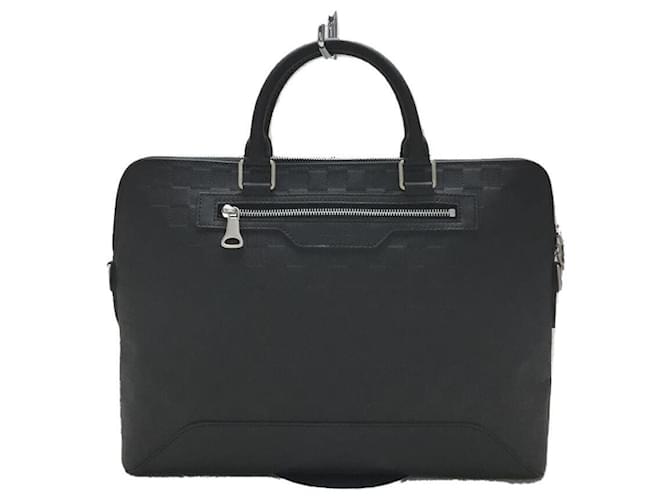 LOUIS VUITTON Damier Amphini Avenue Briefcase / Black / Leather  ref.499238
