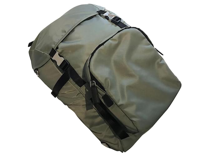 Prada Bags Briefcases Grey Synthetic  ref.499291