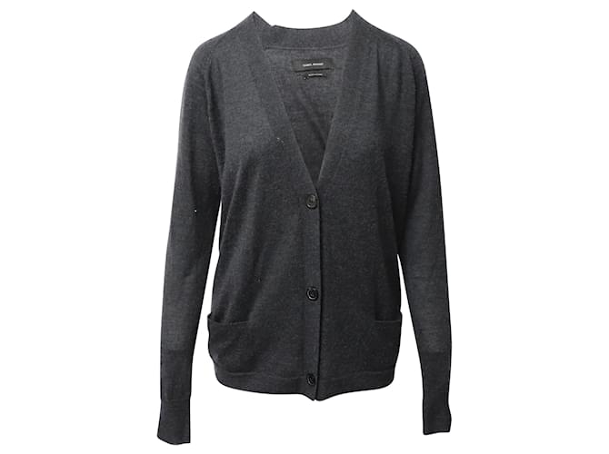 Cárdigan Isabel Marant de cachemir gris oscuro Cachemira Lana  ref.499347